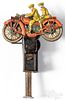 Tin lithograph Indian motorcycle toy sparkler