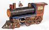 Mason Parker tin, wood, and iron 999 train engine