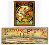 Two McLoughlin Bros. paper lithograph puzzles