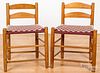 Pair of Shaker lowback tilter chairs