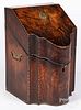 George III mahogany knife box, late 18th c.