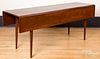 Shaker style cherry drop-leaf harvest table