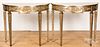 Pair of Maitland Smith pier tables