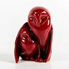 Rare Royal Doulton Flambe Figurine, Owl With Owlet HN160