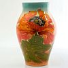 Dennis Chinaworks Vase, Orange Poppy Flowers