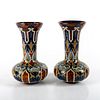 Pair of Doulton Lambeth Stoneware Vases by Eliza Simmance