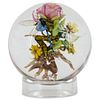 Paul Stankard (American, b 1943) Botanical Lampwork Glass Paperweight