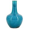 Antique Chinese Turquoise Glazed Porcelain Bottle Vase
