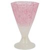 Steuben White Cluthra and Rose Cluthra Goblet