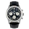 BREITLING - a gentleman's Navitimer chronograph wrist watch. Stainless steel case with slide rule be