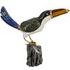 Fine Gemstone Carved Toucan Bird