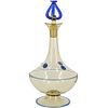 Steuben Amber And Flemish Blue Decanter With Crown Stopper