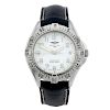 BREITLING - a gentleman's Aeromarine Colt wrist watch. Stainless steel case with calibrated bezel. R