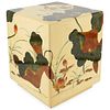 Maitland-Smith Lacquered Cube Side Table