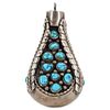 Navajo Style Turquoise and Sterling Pendant