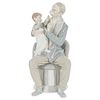 Lladro The Grandfather Porcelain Grouping