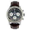 BREITLING - a gentleman's Navitimer Cosmonaute chronograph wrist watch. Stainless steel case with sl