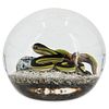 Victor Trabucco (American, b 1949) Magnum Glass Snake Paperweight