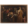 LA PRESENTACIÓN DE JESÚS EN EL TEMPLO, 19TH CENTURY, Oil on canvas, Conservation details, 46.4 x 70" (118 x 178 cm) | LA PRESENTACIÓN DE JESÚS EN EL T