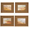 JAMES ARTHUR HENRY JAMESON ENGLAND (1883-1923) Watercolors on paper Pieces: 4 Maximum size: 4.9 x 7.2" (12.5 x 18.5 cm) | JAMES ARTHUR HENRY JAMESON  