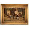 MANUEL PICOLO LÓPEZ MURCIA, (1855-1912) JINETE A CABALLO BEBIENDO Oil on canvas Signed Conservation details 10.2 x 15.5" (26 x 39.5 cm) | MANUEL PICOL