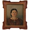 PORTRAIT OF LADY MEXICO, 19TH CENTURY Oil on canvas Conservation details 22.4 x 17.7" (57 x 45 cm) | RETRATO DE DAMA MÉXICO, SIGLO XIX Óleo sobre tela