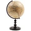 GLOBE GERMANY Ca. 1900 In wood and paper Conservation details 15.7" (40 cm) in diameter | GLOBO TERRÁQUEO ALEMANIA. Ca. 1900 En madera y papel Detalle