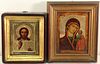 GROUPING OF TWO RUSSIAN ICONS
