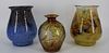 Monart Art Glass Vases & Honesdale Vase