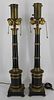 An Antique And Quality Pair Of Gilt & Patinated