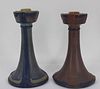 2 Newcomb Pottery Candle Sticks New Orleans