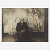 Émile Bernard (French, 1868-1941) Paul Cézanne, Portrait Dans L'Atelier Devant Les Grandes Baigneuses, Aix-En-Provence (Paul Cézanne, Portrait in the 