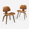 Charles Eames (American, 1907-1978) & Ray Eames (American, 1912-1988) Pair of "DCW" Lounge Chairs, USA, Designed 1946, the Present Lot circa 1950s
