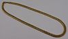 JEWELRY. 18kt Gold Curb Link Chain Necklace.