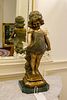 Bronze statue signed Moreau on a marble base