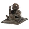 A Chinese Bronze Figure of a Boy