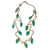 18k gold and jade necklace