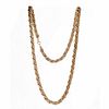 Tiffany & Co. 14k gold & silver rope chain