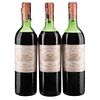 Château Margaux. 1968 harvest. Grand Vin. Premier Grand Cru Classé. Margaux. Levels: upper shoulder. Pieces: 3. | Château Margaux. Cosecha 1968. Grand