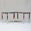 Pair of Art Deco Style Mirrored Consoles