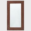 Modern Stained and Carved Oak Mirror