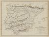 A set of four maps of Spain (3) and Portugal (1),