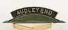 A locomotive nameplate 'AUDLEY END',