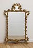 An Italian giltwood mirror,