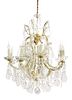 A Maria Theresa-style chandelier,