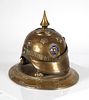 19C Imperial German Helmet Desk Bell