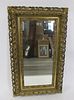 Antique Reticulated Giltwood Mirror .