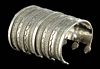 Elegant 19th C. Turkoman Silver Cuff Bracelet