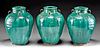 19th C. Chinese Qing Glazed Pottery Jars, ex-Museum
