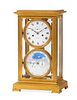 A Robert Robin French crystal regulator mantel clock
